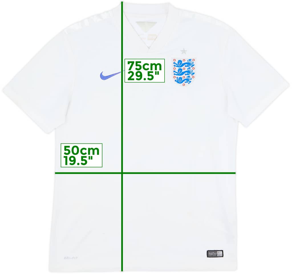2014-15 England Home Shirt - 4/10 - (M)