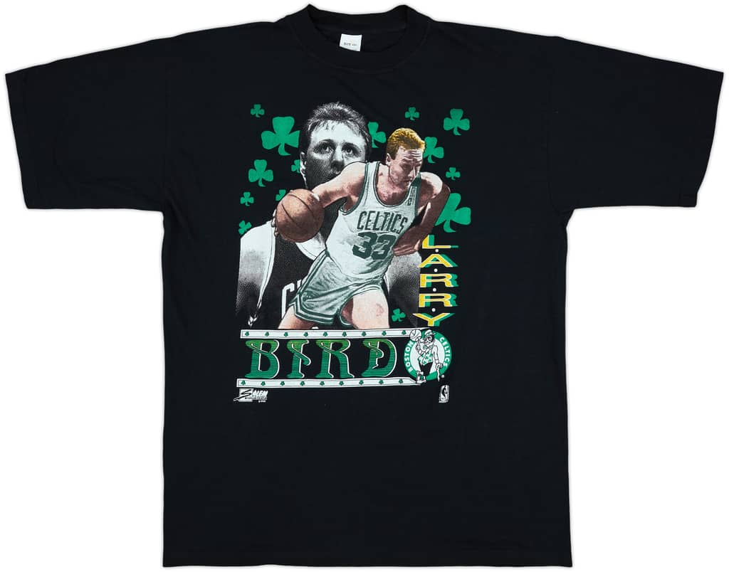 1990s Boston Celtics Larry Bird Salem Sportswear Graphic Tee - 9/10 - (XXL)