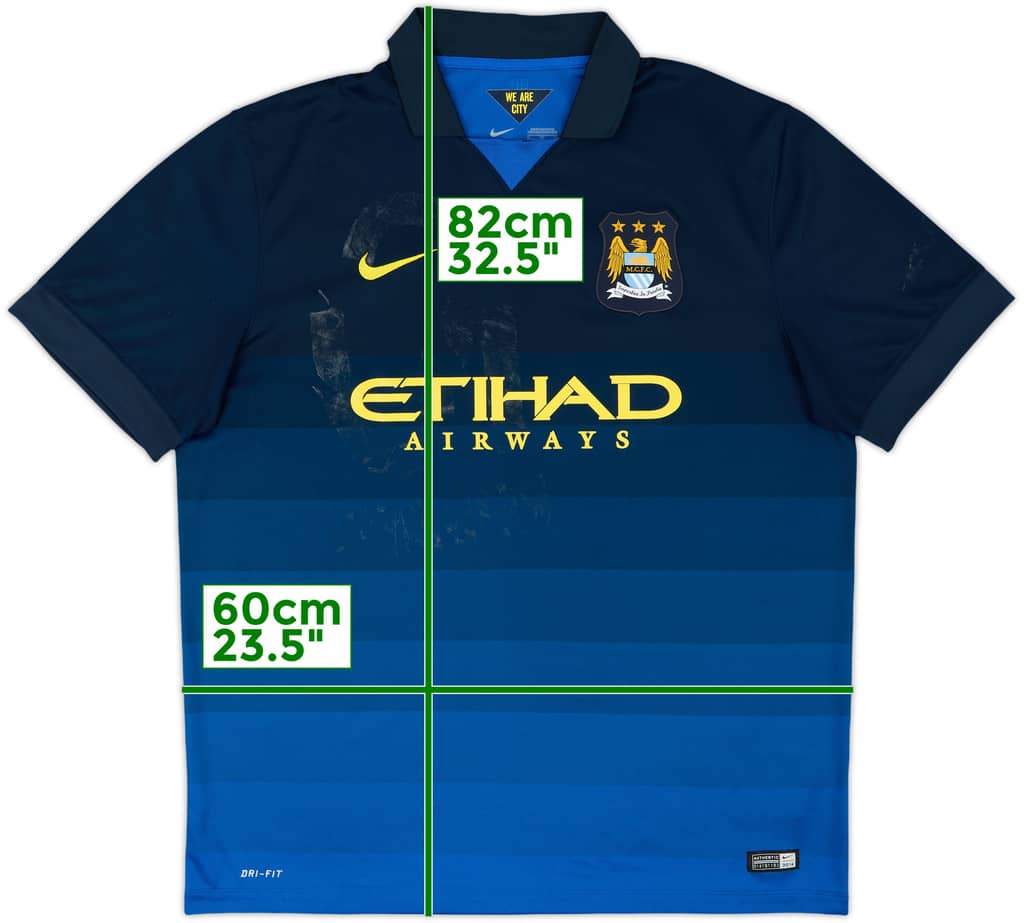 2014-15 Manchester City Away Shirt - 4/10 - (XL)