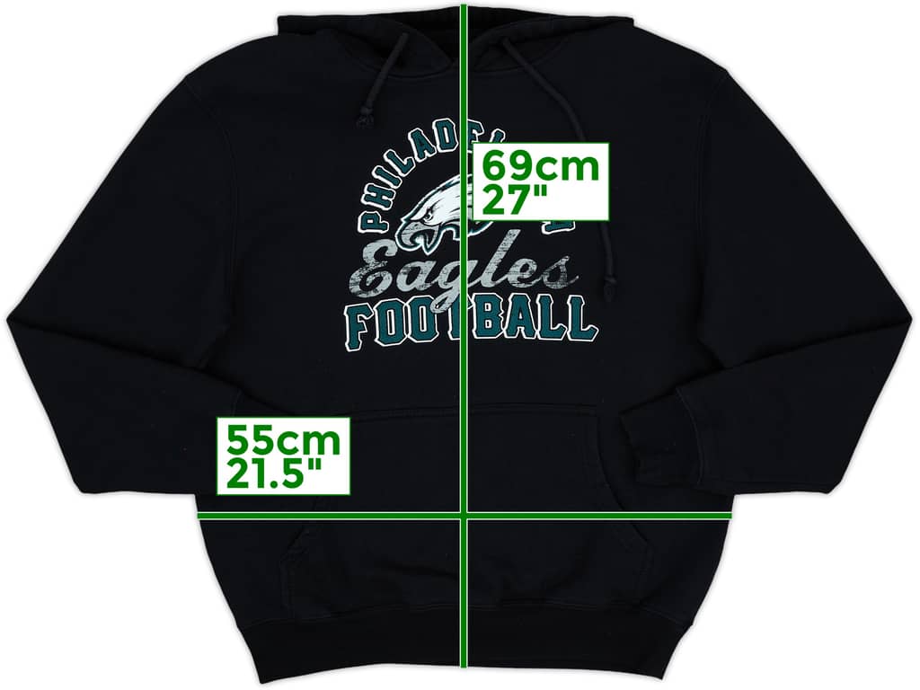2010s Philadelphia Eagles Majestic Hooded Sweat Top - 7/10 - (M)