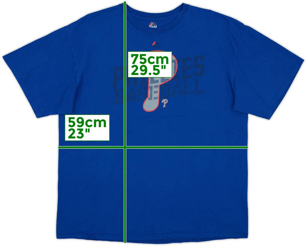 2012 Philadelphia Phillies Majestic Tee - 8/10 - (XL)