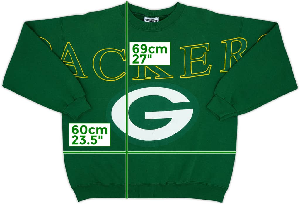 1990s Green Bay Packers Lee Sport Sweat Top - 7/10 - (XL)