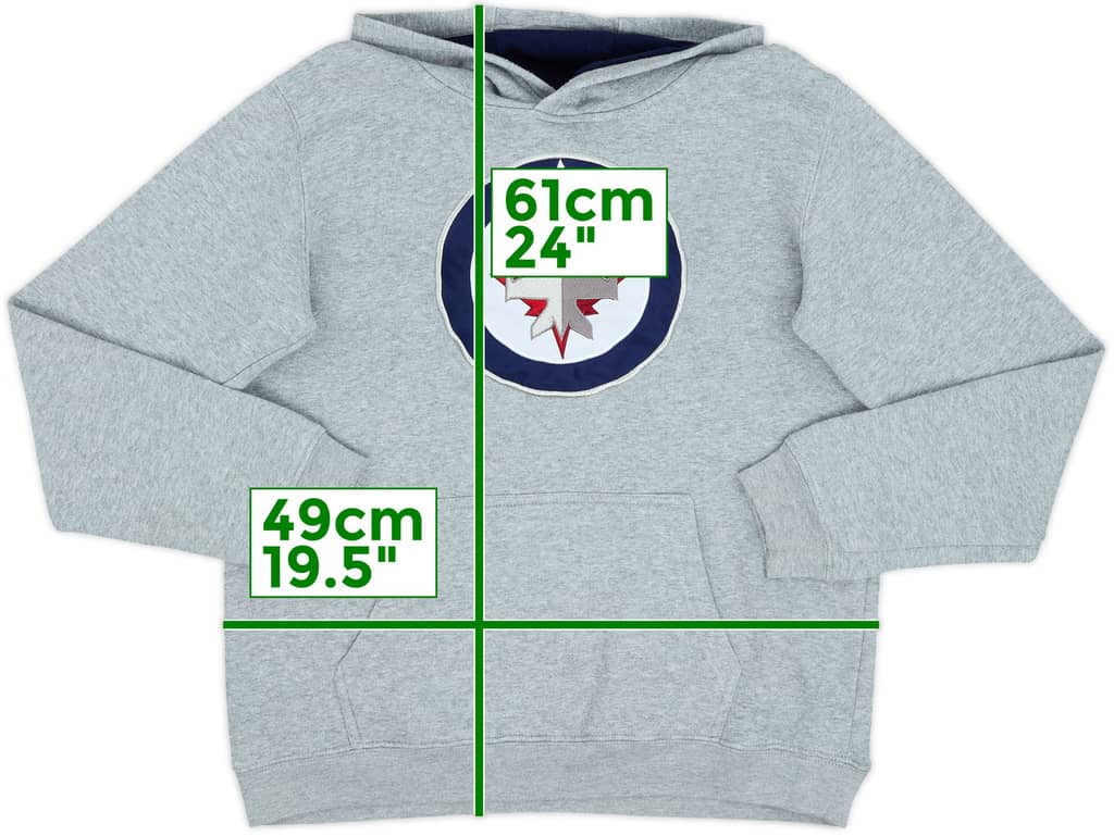 2011-19 Winnipegs Jets NFL Hooded Sweat Top - 8/10 - (L.Boys)