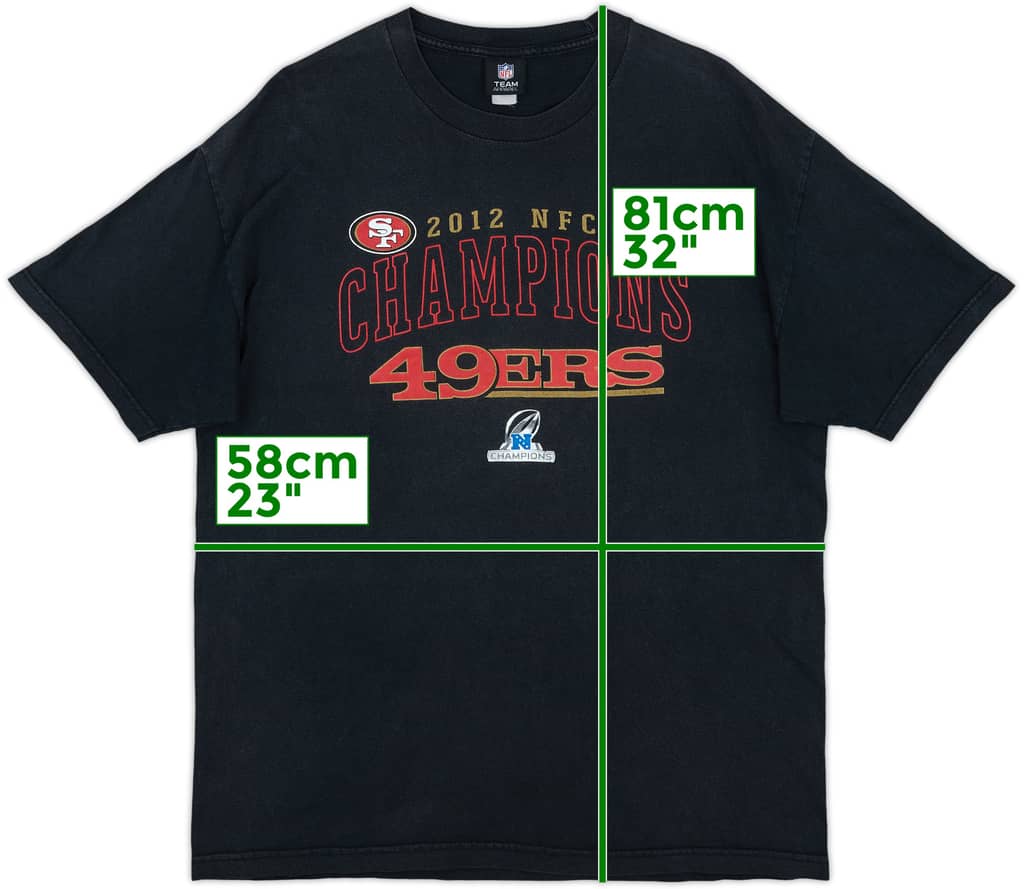 2012 San Francisco 49ers NFC Champions NFL Graphic Tee - 6/10 - (XL)