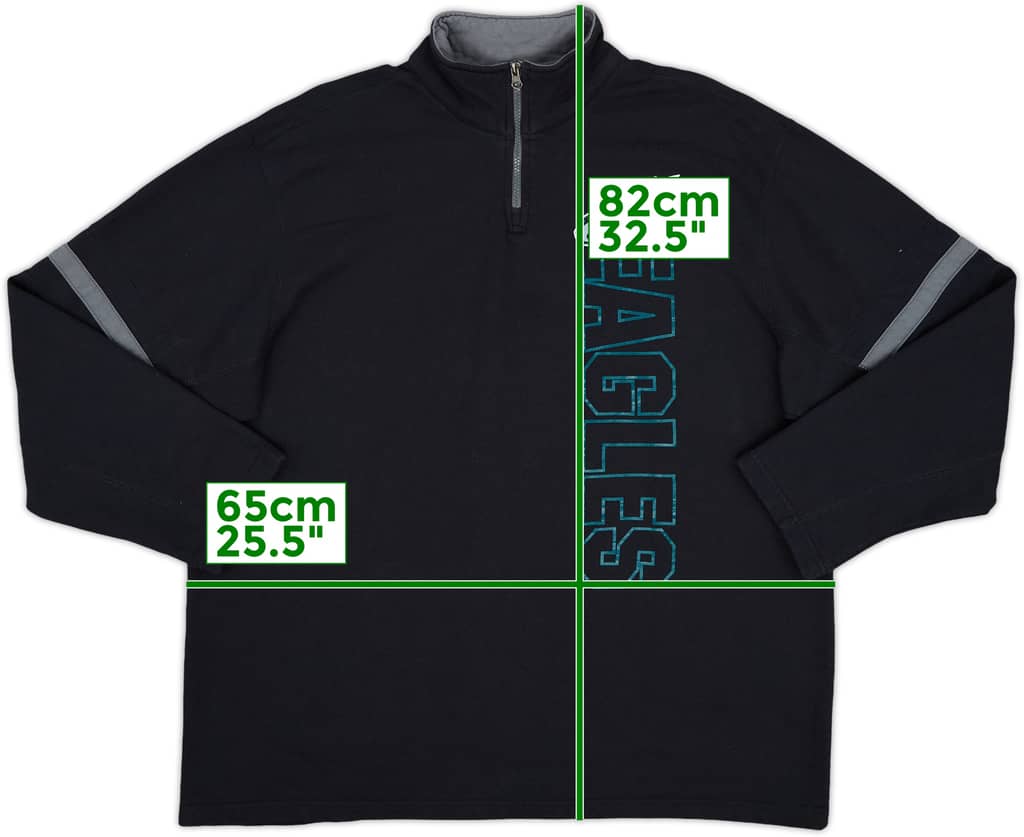 2012 Philadelphia Eagles NFL 1/4 Zip Top - 9/10 - (XL)
