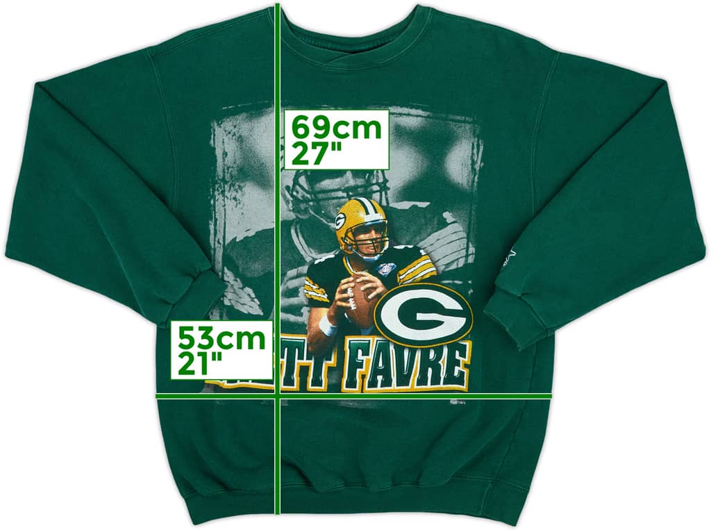 1994 Green Bay Packers Brett Favre Starter Sweat Top - 8/10 - (M)