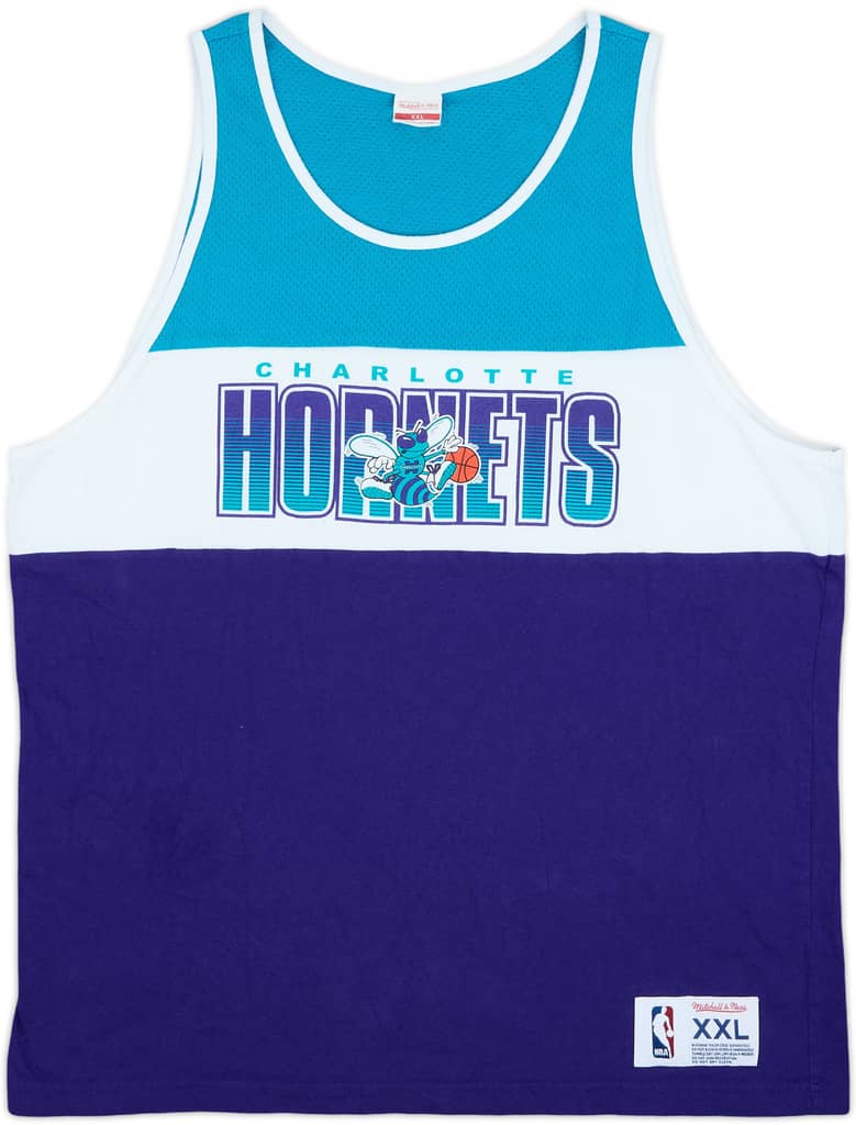 2014-15 Charlotte Hornets Mitchell & Ness Tank Top - 9/10 - (XXL)