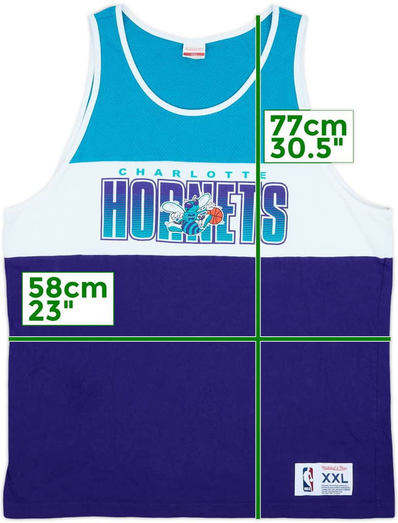 2014-15 Charlotte Hornets Mitchell & Ness Tank Top - 9/10 - (XXL)