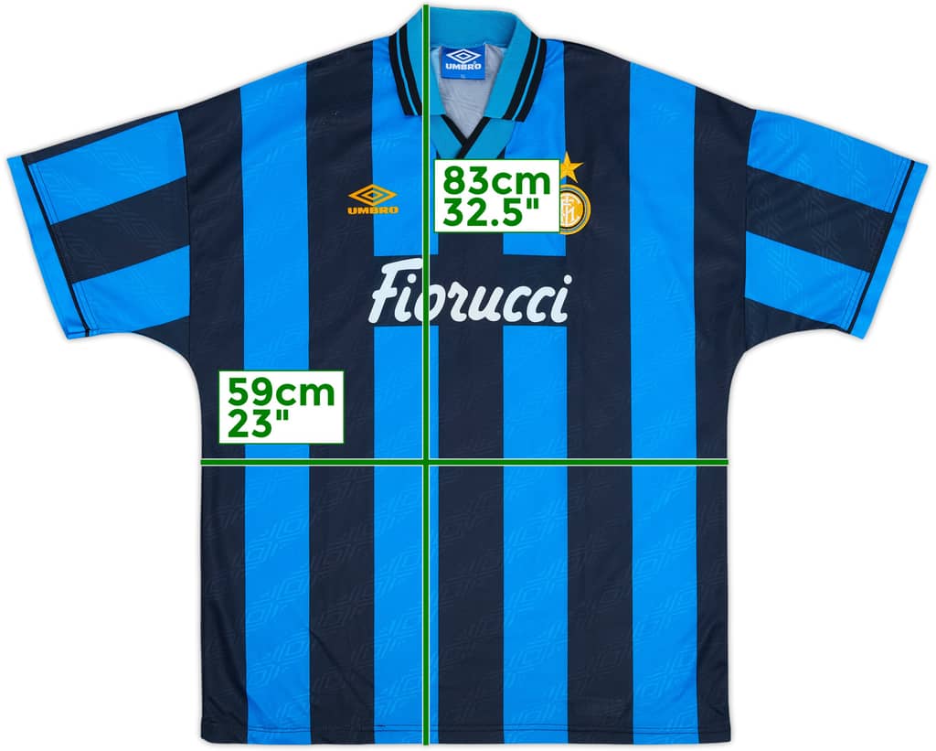 1994-95 Inter Milan Home Shirt - 8/10 - (XL)