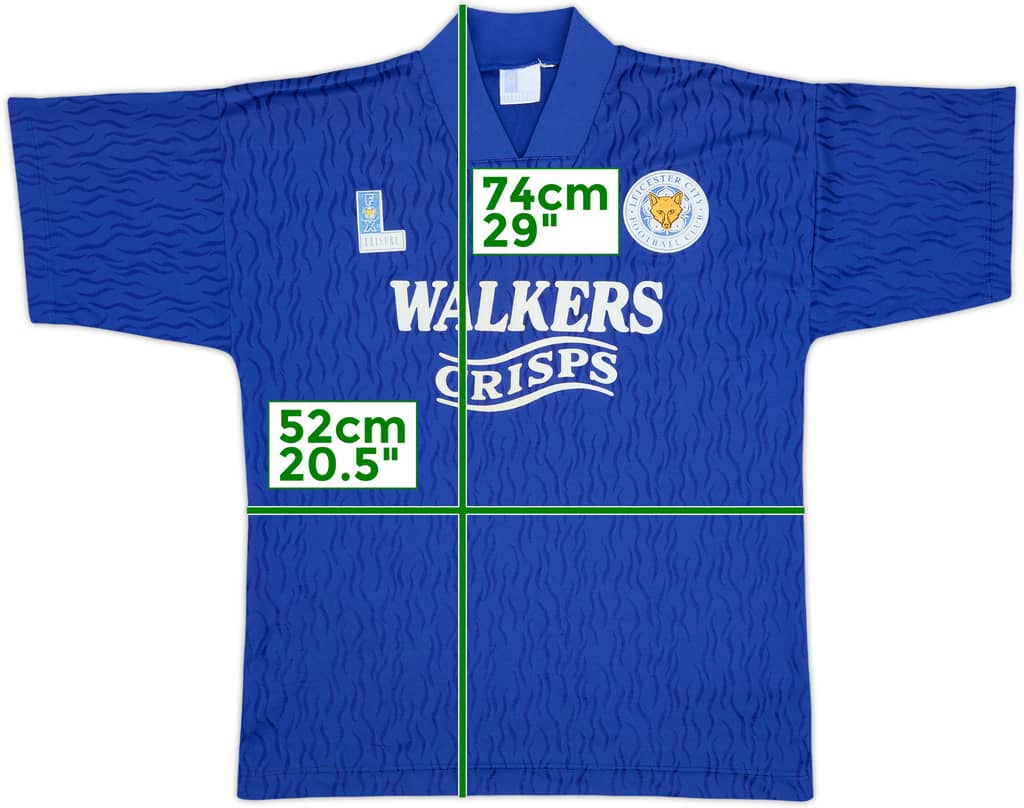 1992-94 Leicester Home Shirt - 8/10 - (M)