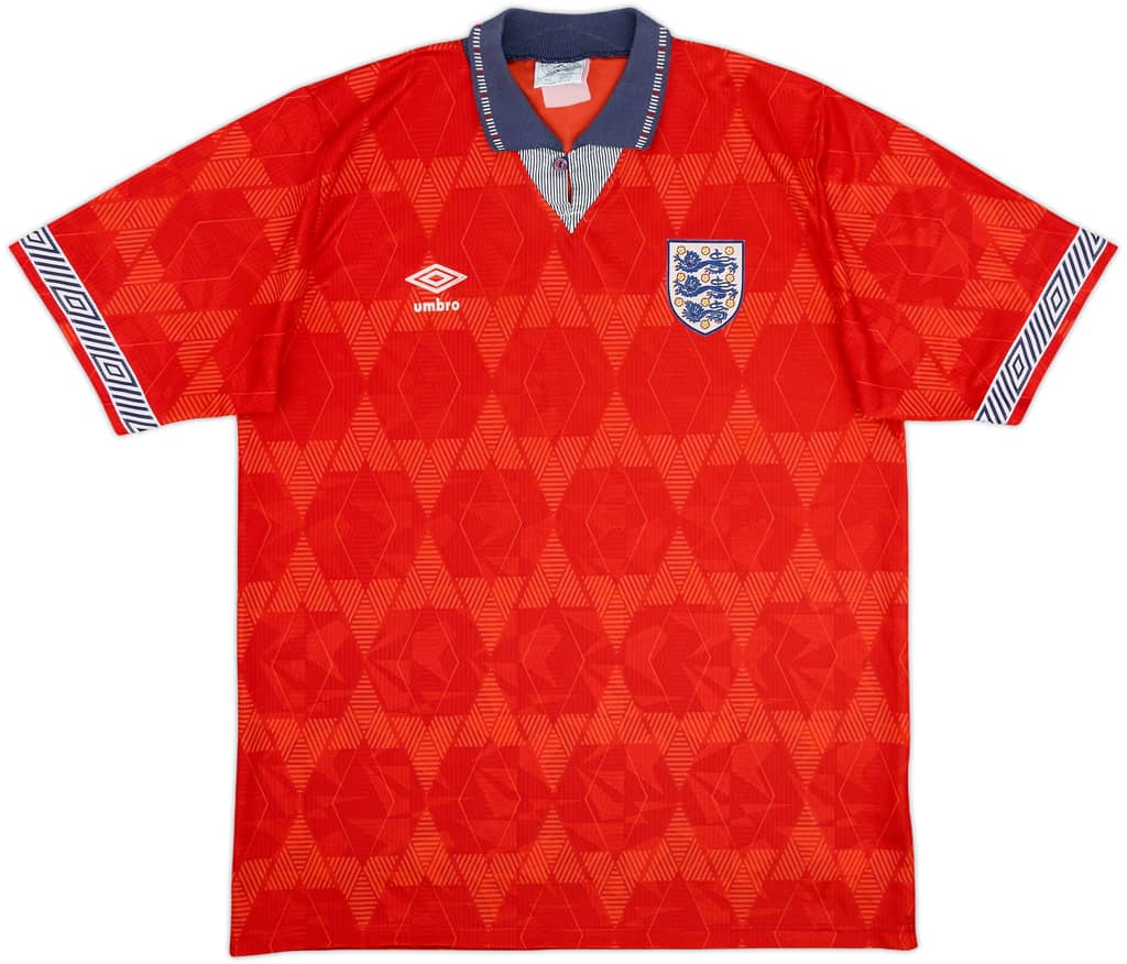 1990-93 England Away Shirt - 8/10 - (L)
