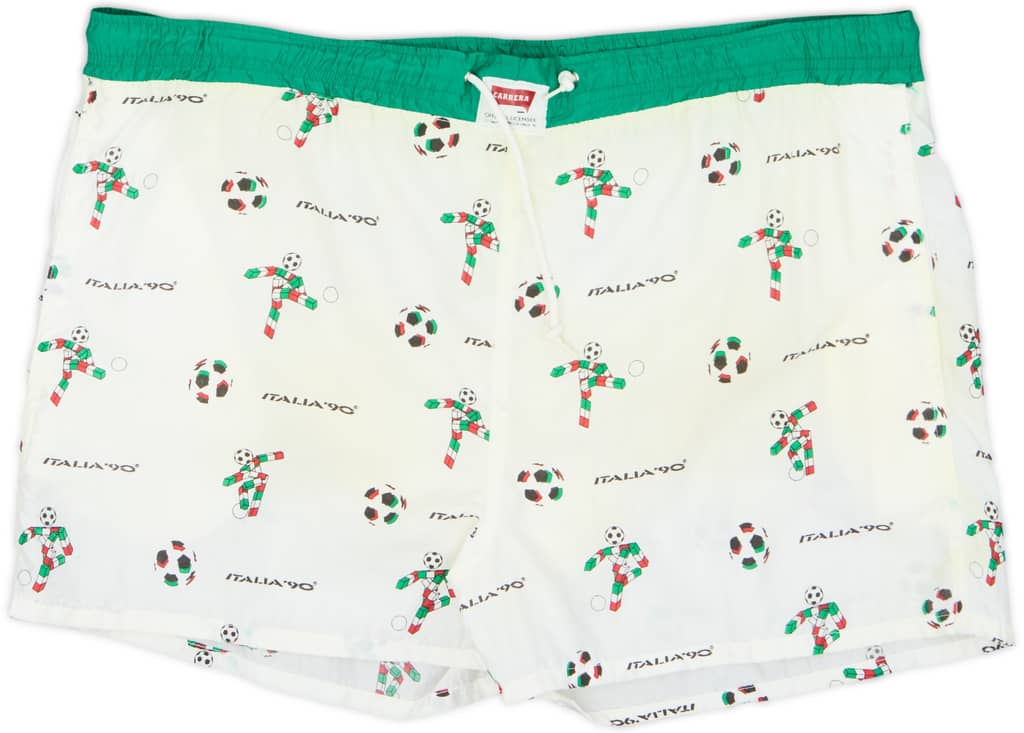 1990 Italia 90 Carrera Leisure Shorts - 5/10 - (M)