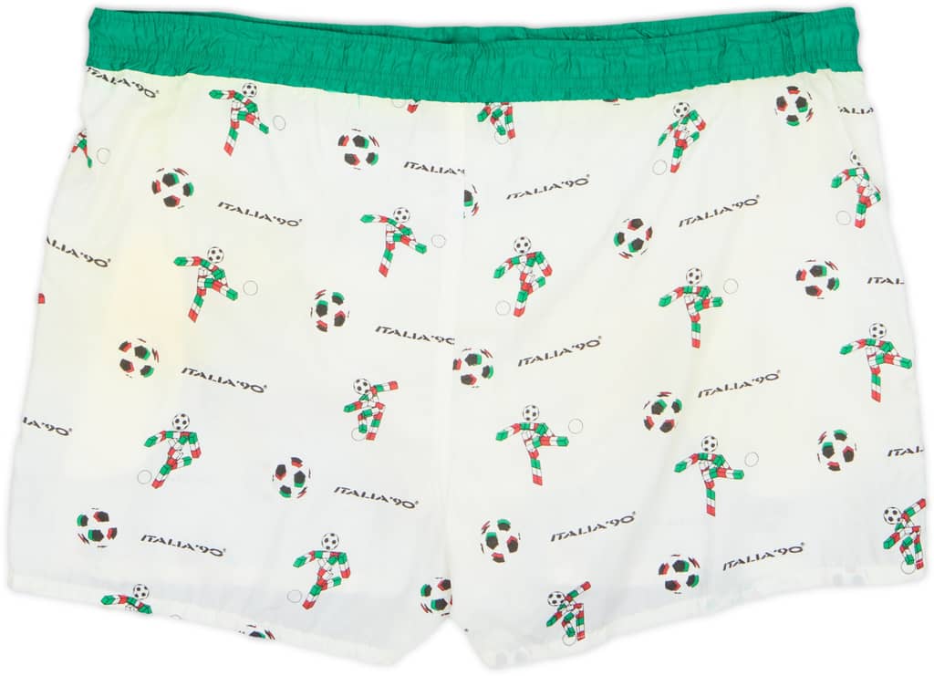 1990 Italia 90 Carrera Leisure Shorts - 5/10 - (M)