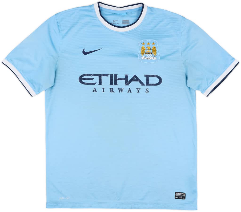 2013-14 Manchester City Home Shirt - 4/10 - (L)