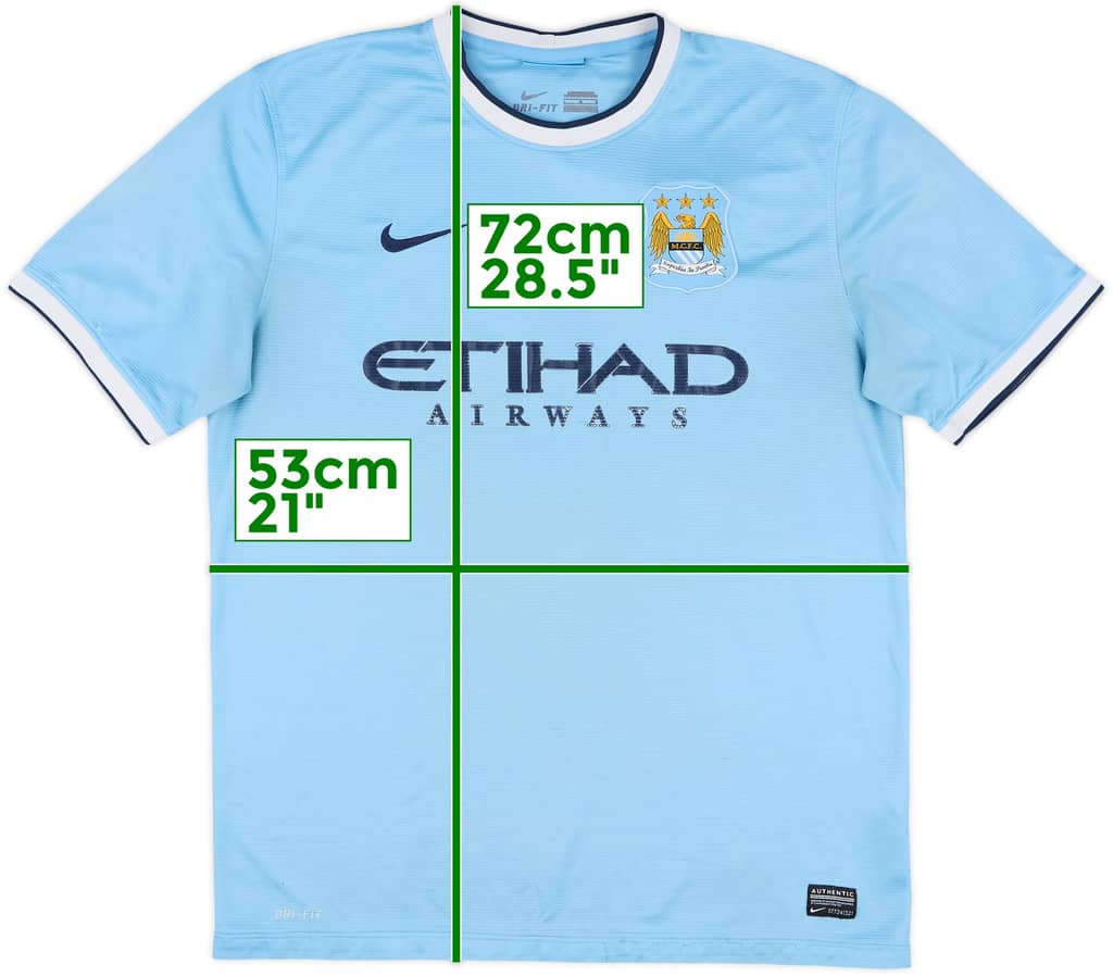 2013-14 Manchester City Home Shirt - 4/10 - (L)