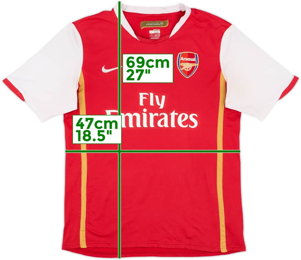 2006-08 Arsenal Home Shirt - 5/10 - (XL.Boys)