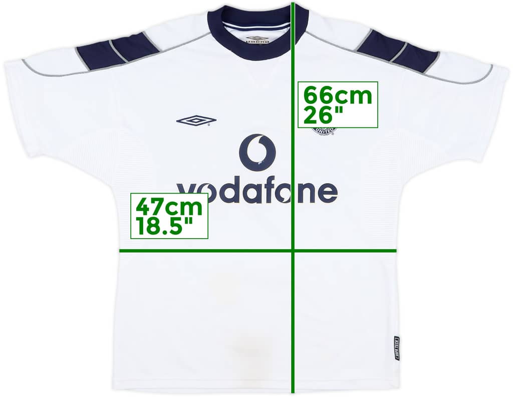 2000-01 Manchester United Away Shirt - 5/10 - (XL.Boys)