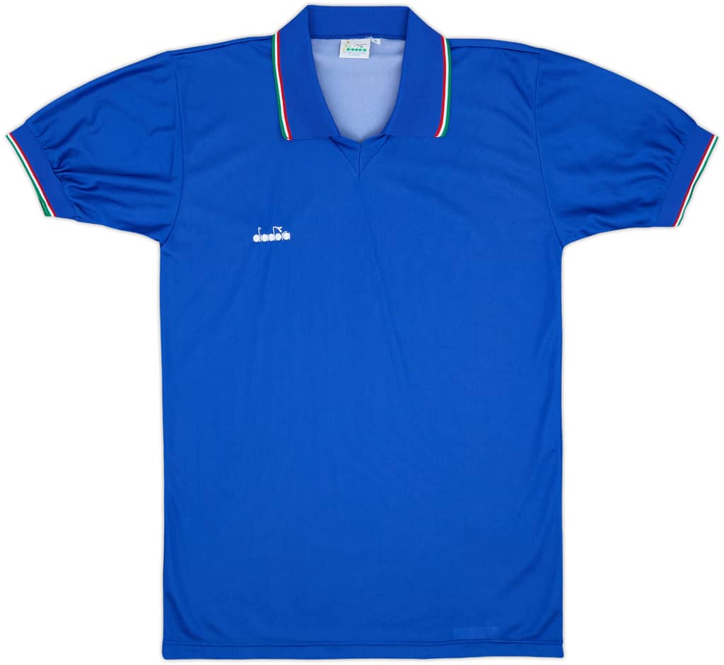 1986-88 Italy Home Diadora Template Shirt - 8/10 - (M)