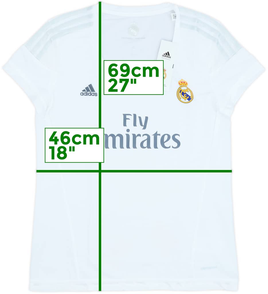 2015-16 Real Madrid Home Shirt (Women's L)