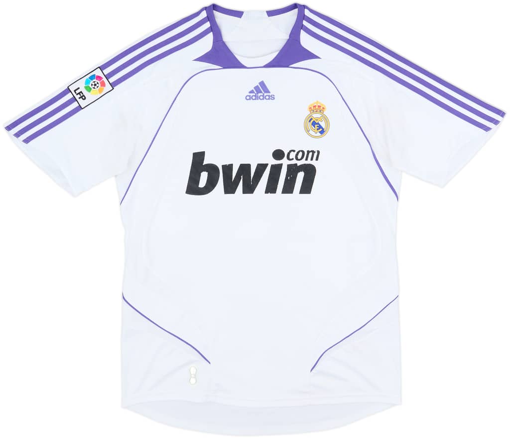 2007-08 Real Madrid Home Shirt - 4/10 - (M)