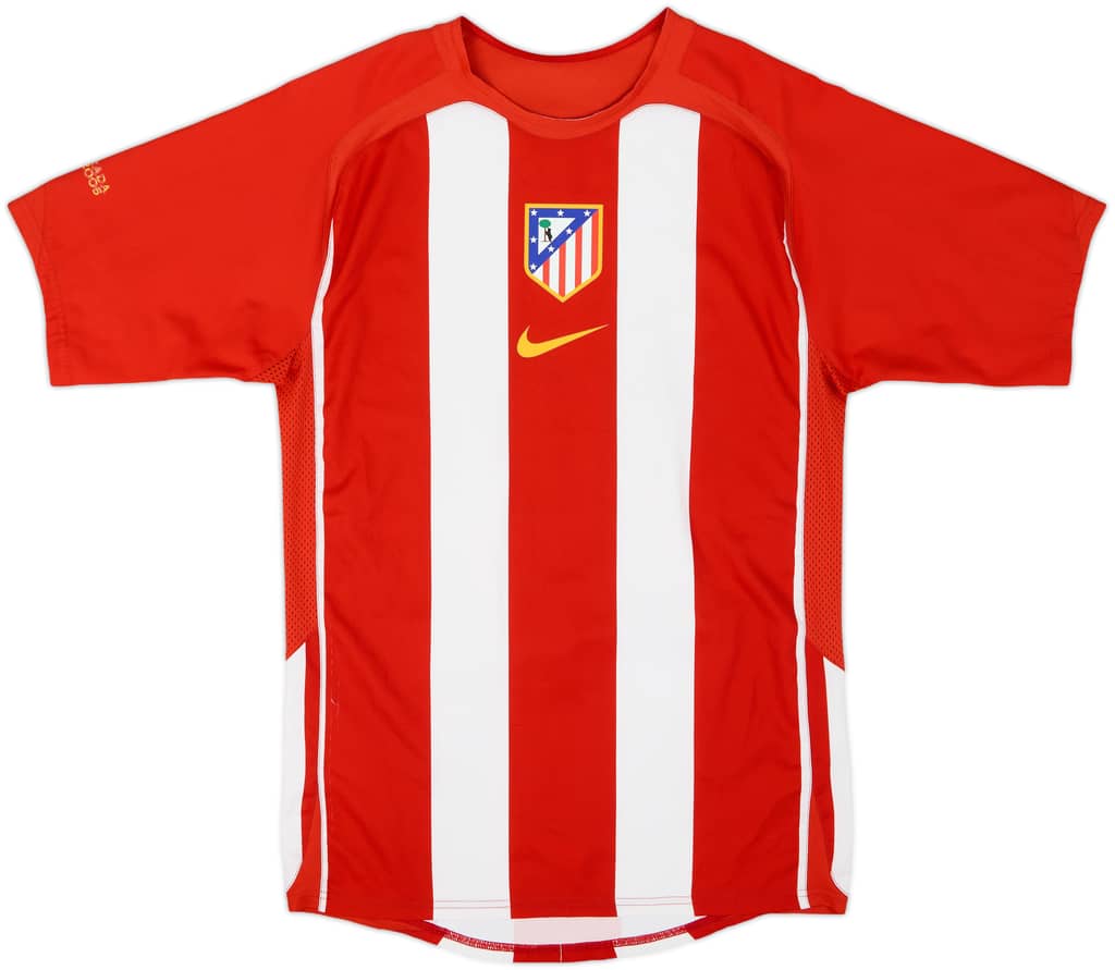 2005-06 Atletico Madrid Player Issue Home Shirt - 7/10 - (S)