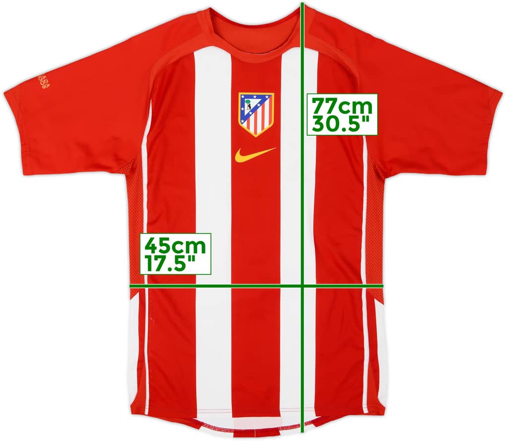 2005-06 Atletico Madrid Player Issue Home Shirt - 7/10 - (S)