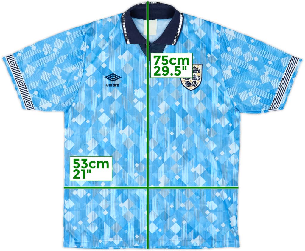 1990-92 England Third Shirt - 8/10 - (L)