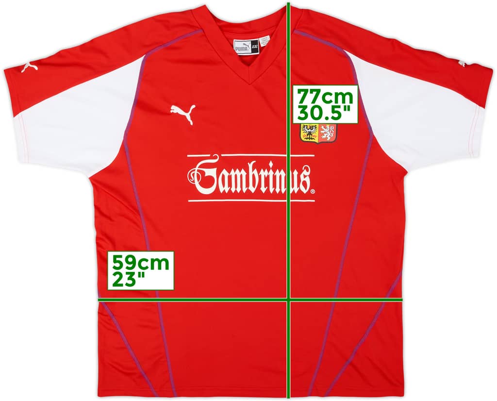 2004-05 Czech Republic Basic Home Shirt - 9/10 - (XXL)