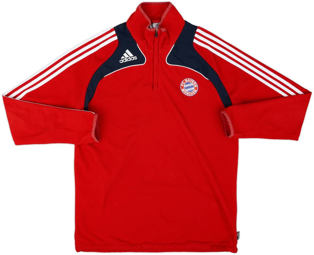 2008-09 Bayern Munich adidas 1/4 Zip Fleece Top - 9/10 - (M/L)
