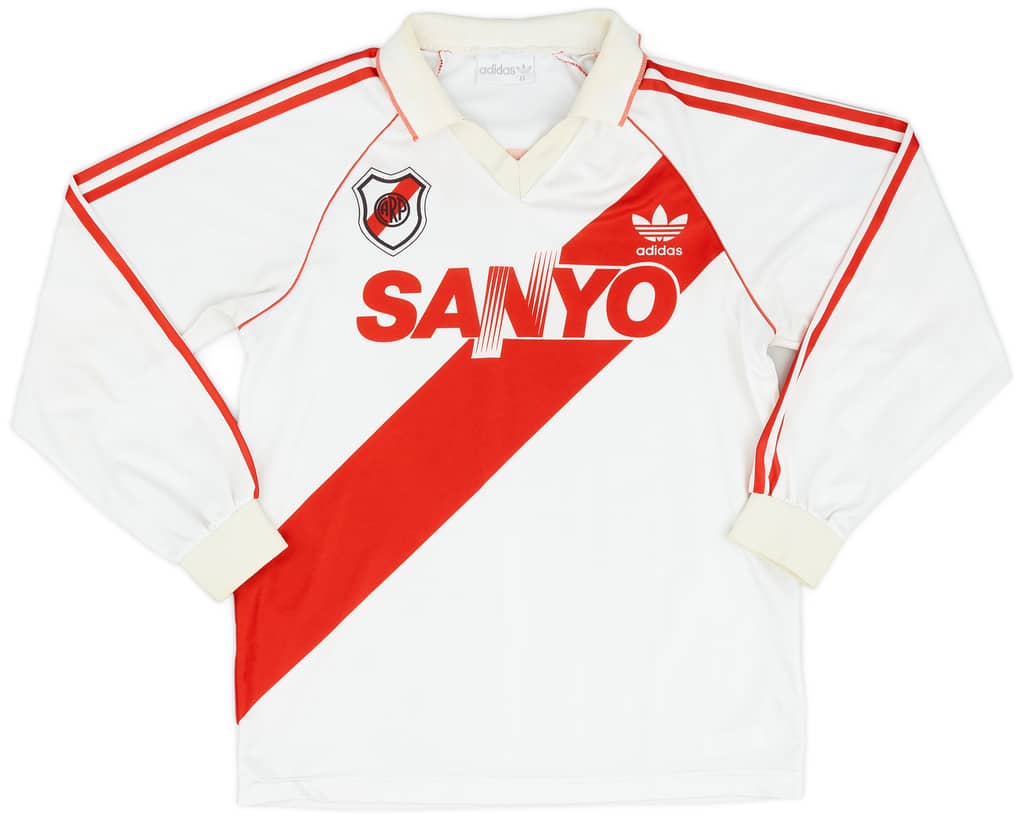 1992-94 River Plate Home L/S Shirt - 8/10 - (S)