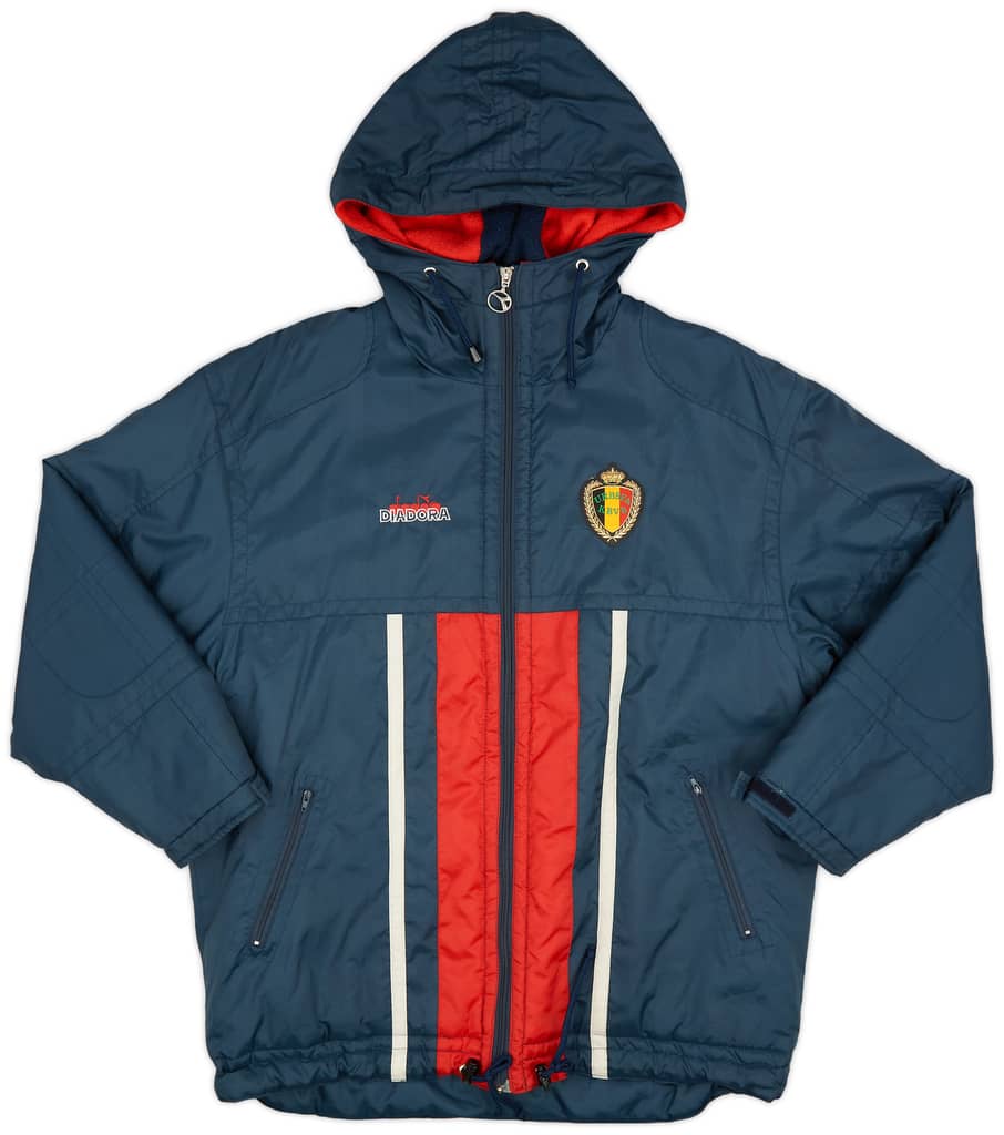 1994-95 Belgium Diadora Padded Bench Coat - 8/10 - (XL)