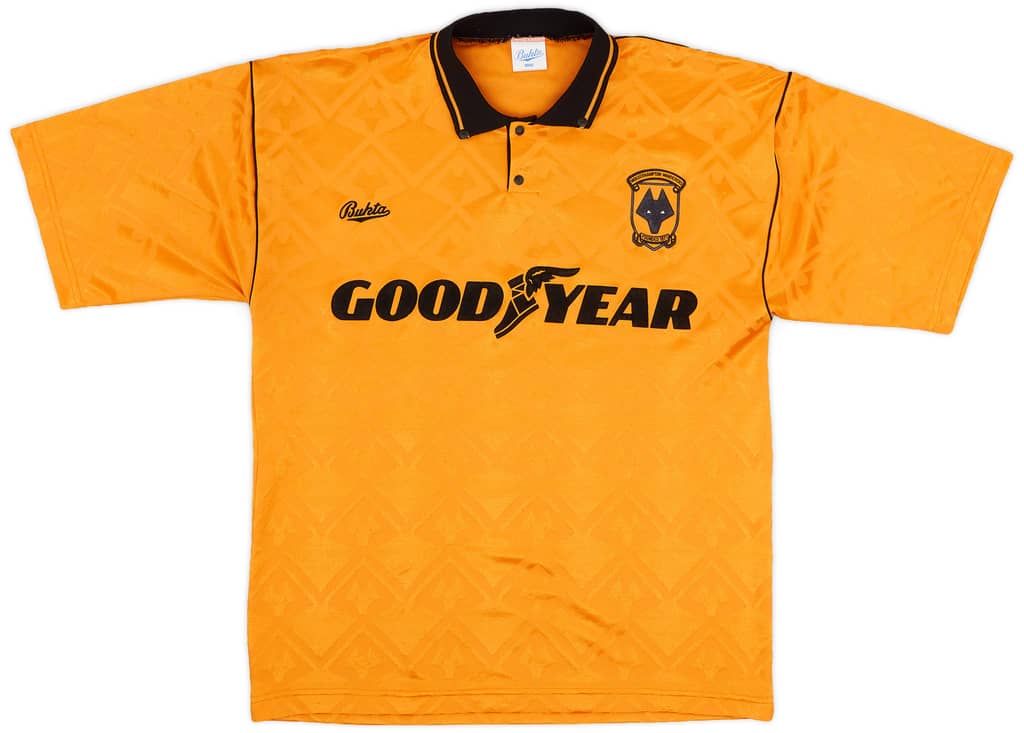 1991-92 Wolves Home Shirt - 9/10 - (L)