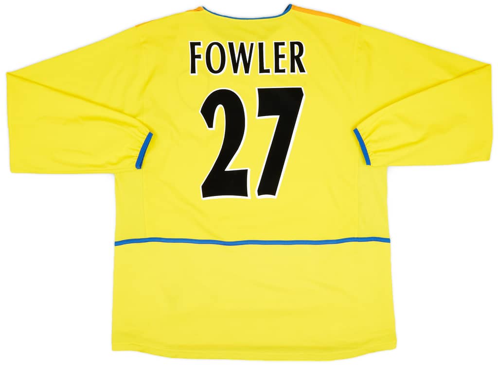 2002-03 Leeds United Away L/S Shirt Fowler #27 - 9/10 - (XL)