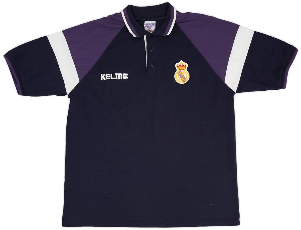 1996-97 Real Madrid Kelme Polo Shirt - 9/10 - (L)