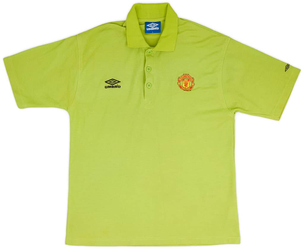 1998-99 Manchester United Umbro Polo Shirt - 9/10 - (L)