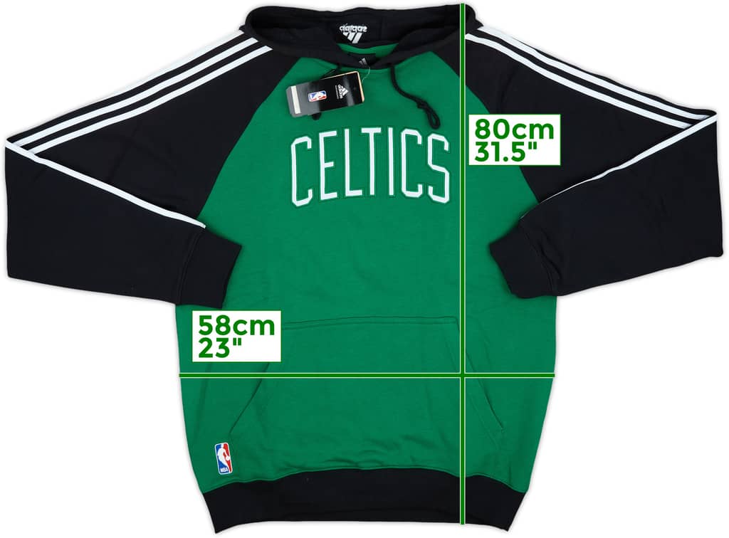 2009-10 Boston Celtics adidas Hooded Sweat Top (L)