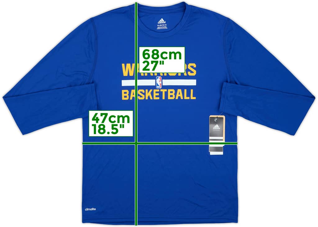 2016-17 Golden State Warriors adidas L/S Training Tee (XL.Boys)