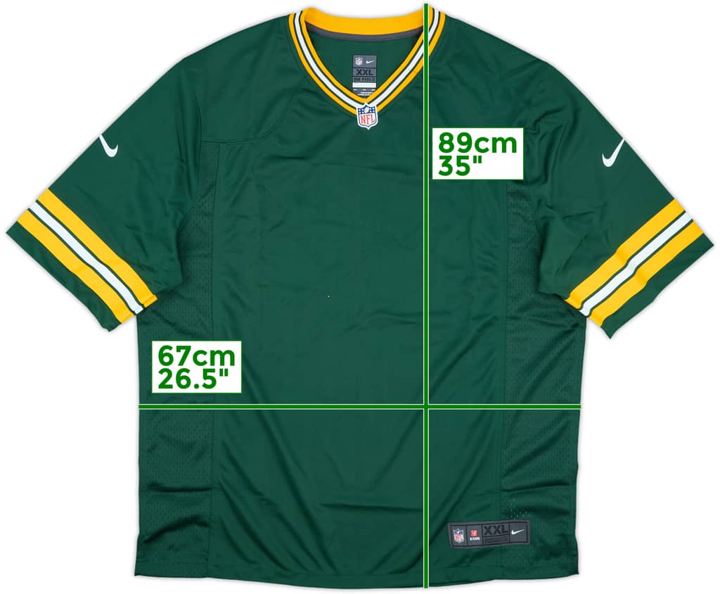 2012-24 Green Bay Packers Nike Game Home Jersey - 10/10 - (XXL)