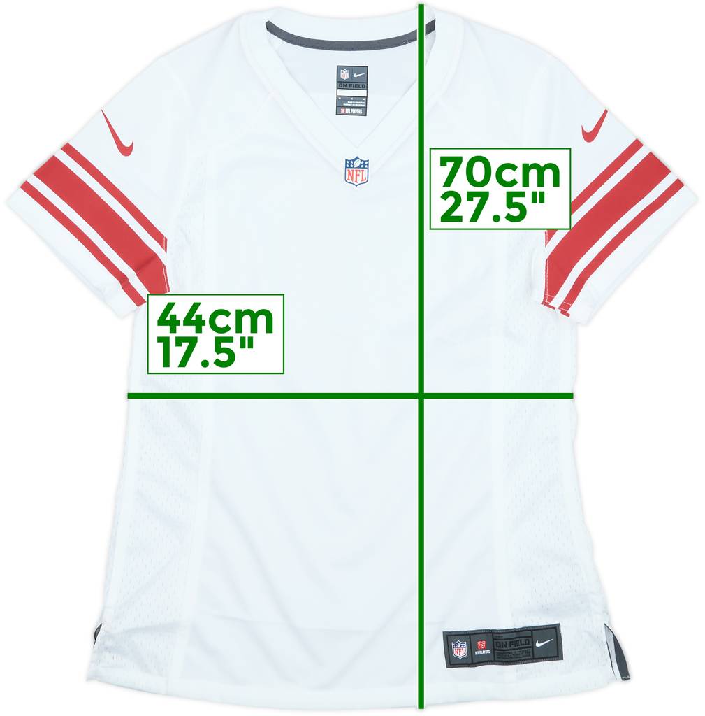 2012-24 New York Giants Nike Game Template Home Jersey Womens - 9/10 - (M)