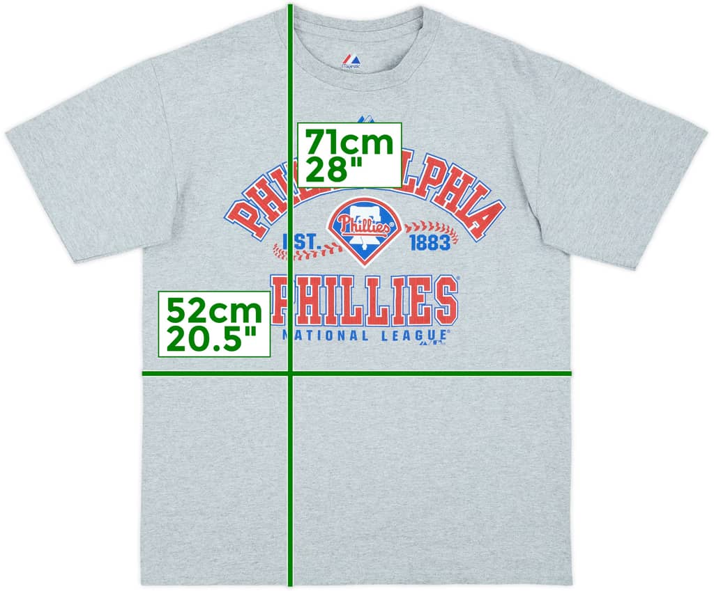 2011 Philadelphia Phillies Majestic Tee - 9/10 - (M)