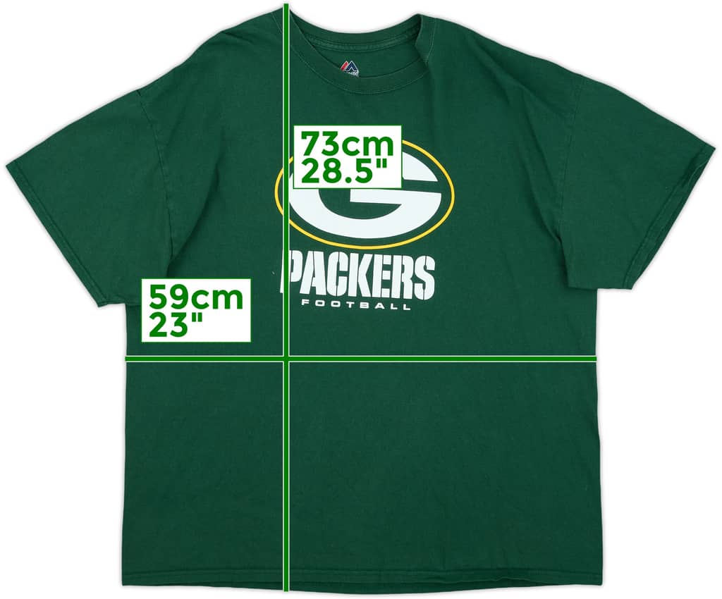 2010s Green Bay Packers Majestic Tee - 9/10 - (XL)