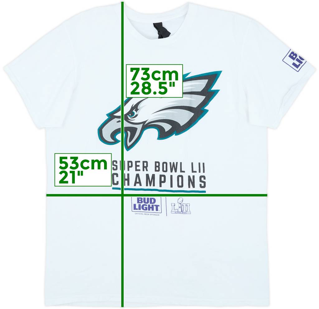 2018 Philadelphia Eagles Super Bowl LII Champions Tee - 9/10 - (L)