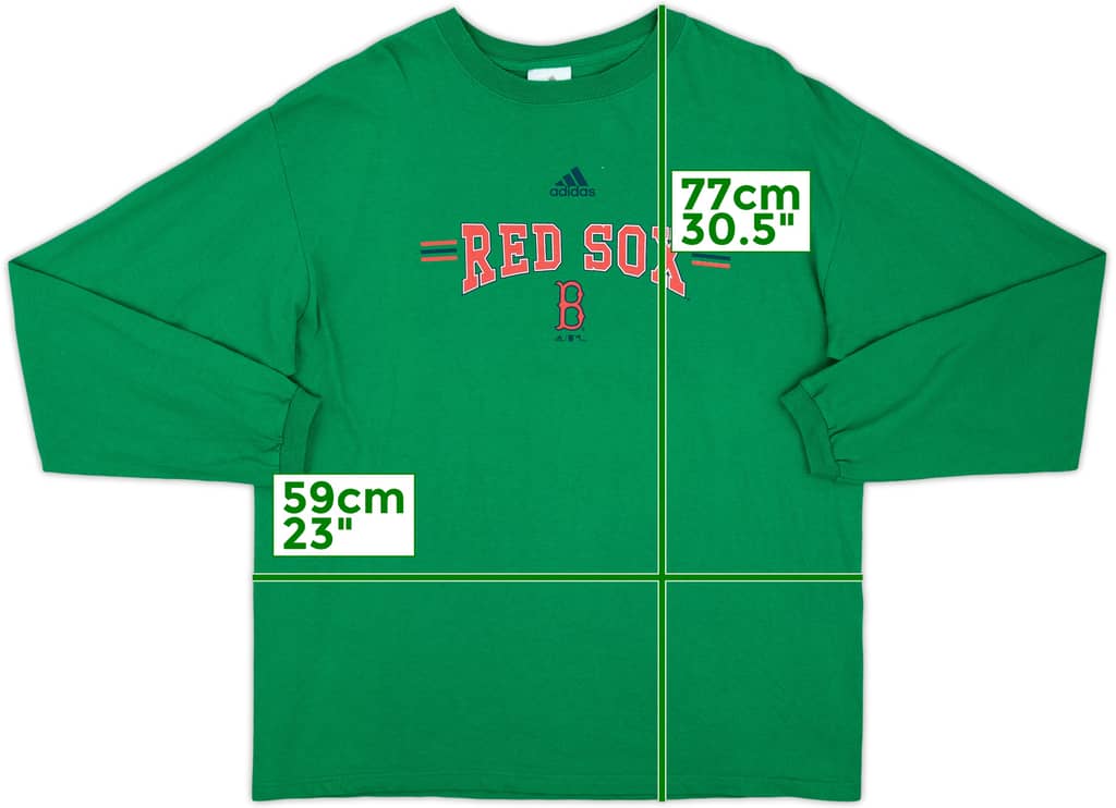 2005 Boston Red Sox adidas L/S Tee - 9/10 - (L)