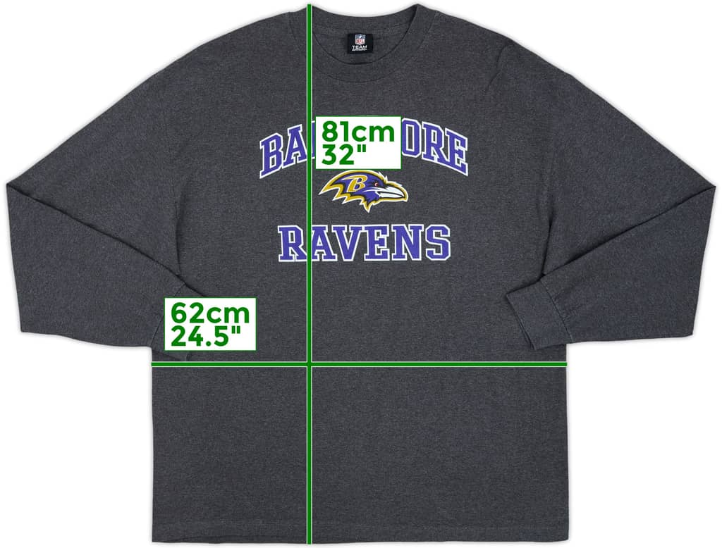 2010 Baltimore Ravens NFL L/S Tee - 9/10 - (XXL)