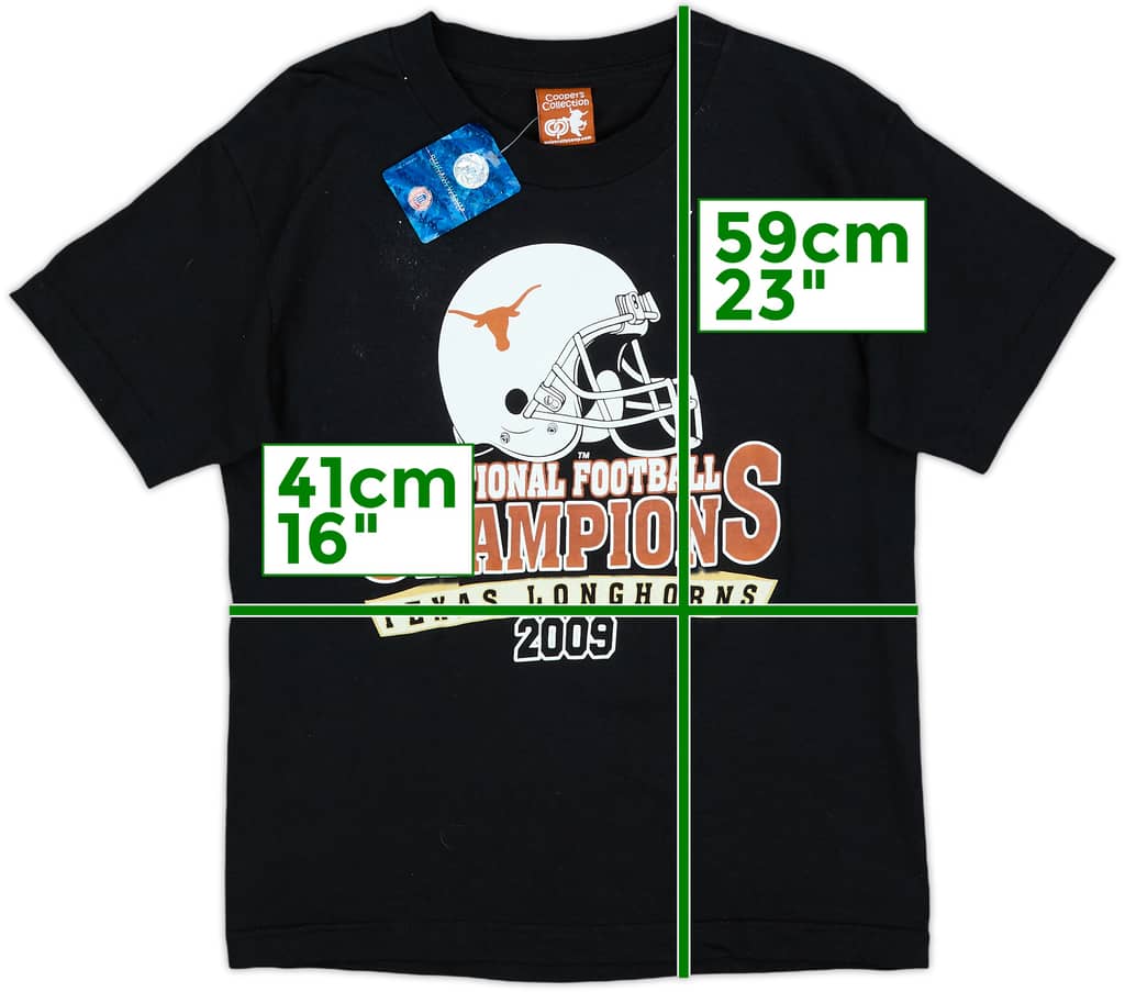 2009 Texas Longhorns National Football Champions Tee - 9/10 - (S.Boys)