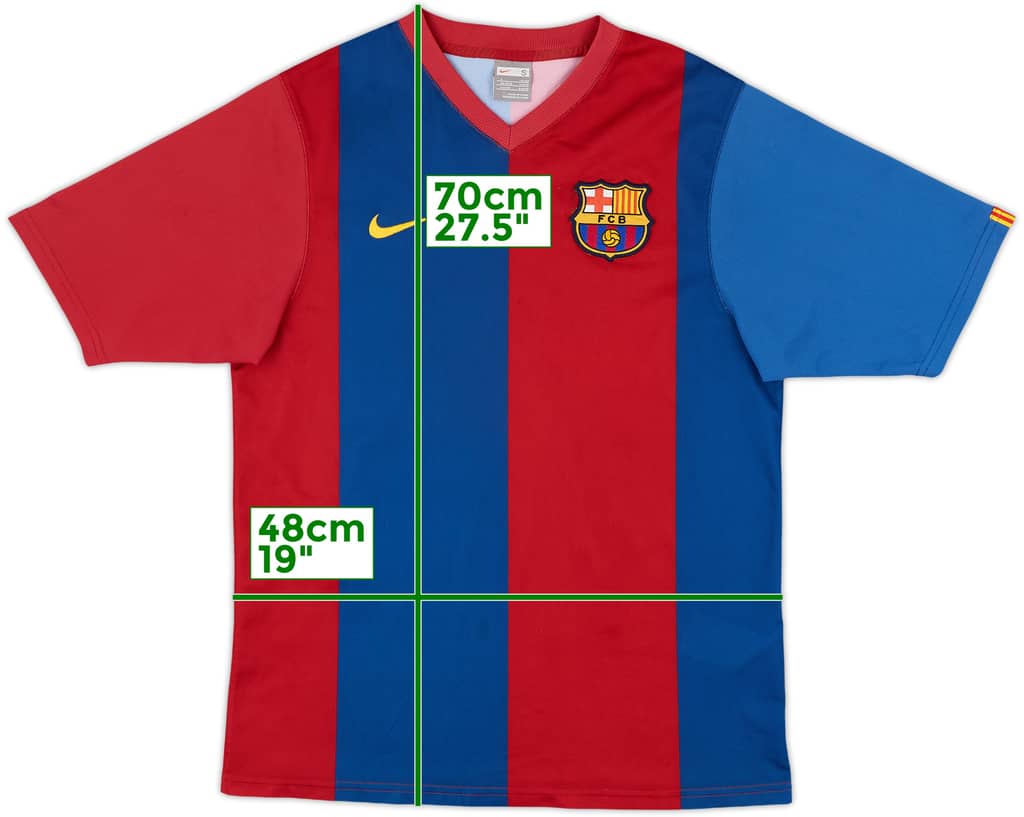 2007-08 Barcelona Basic Home Shirt - 5/10 - (S)