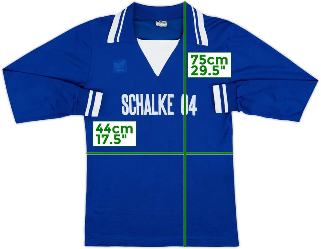 1977-78 Schalke Home L/S Shirt - 5/10 - (M)