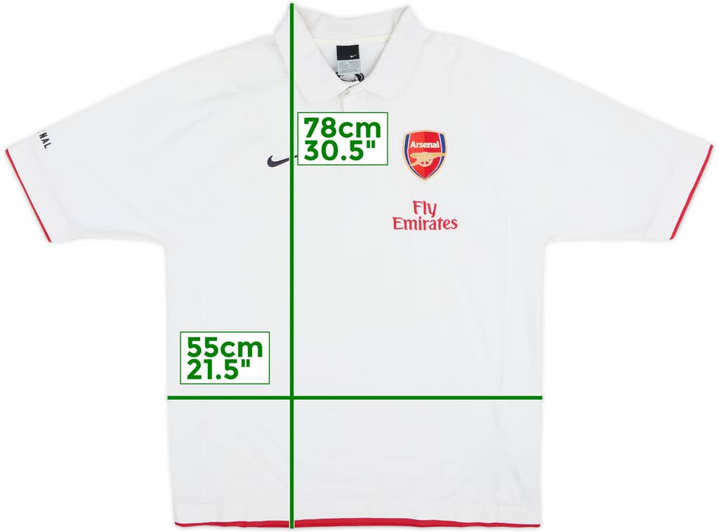 2006-07 Arsenal Nike Polo Shirt - 8/10 - (L)