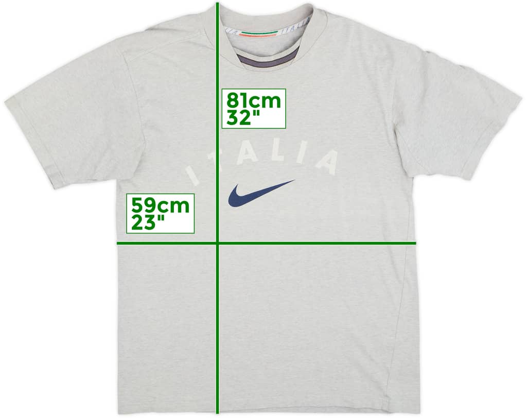 1996-97 Italy Nike Cotton Tee - 8/10 - (M)