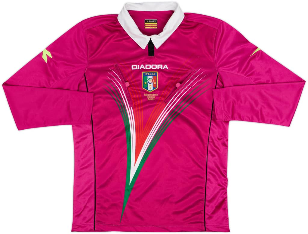 2012-13 Italy Diadora Referee L/S Shirt - 8/10 - (M)
